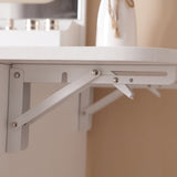 Vanity Desk With Lighted Mirror & Power Outlet, Makeup Vanity Desk With Drawers And Large Storage Cabinet For Bedroom, 3 Lighting Modes Adjustable Brightness, Storage Stool, White - CJDS