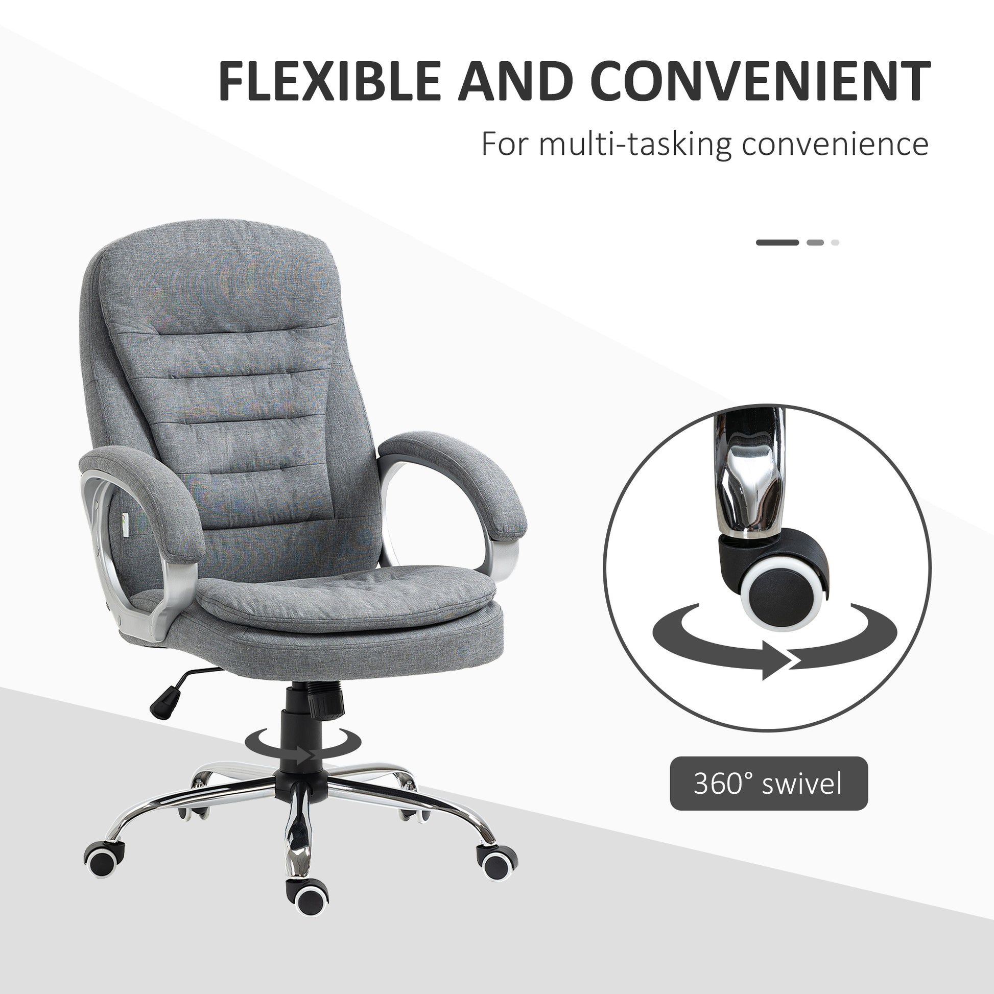 High Back Home Office Chair Executive Computer Chair With Adjustable Height