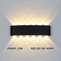 Led Wall Lamp outdoor Stair Light Fixture Bedside Loft Living Room Up Down Home Hallway Lampada 2W 4W 6W 8W 10W 12W Wall Sconces