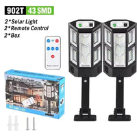 Solar LED Light Super Bright Outdoor Solar Lamp of Motion Sensor 3 Modes Energy Saving Waterproof IP65 Solar Garden Wall Lantern