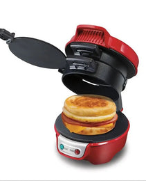 3-in-1 Compact Breakfast Station – 600W Hamburger Maker, Sandwich Press & Fried Egg Toaster