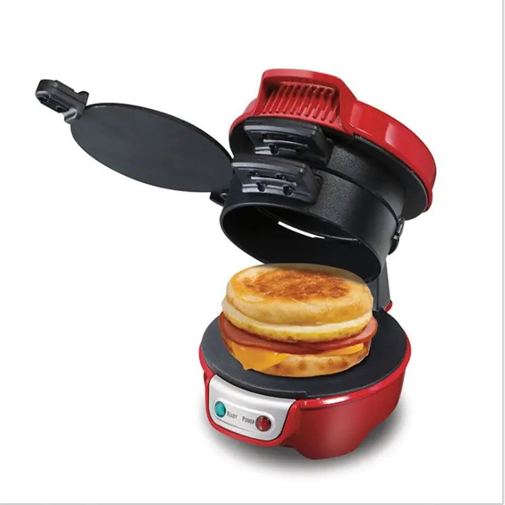 3-in-1 Compact Breakfast Station – 600W Hamburger Maker, Sandwich Press & Fried Egg Toaster