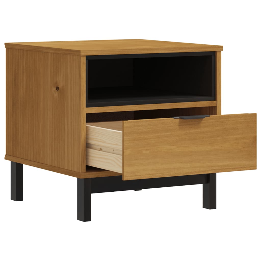 FLAM side table 50x50x50 cm solid pine wood
