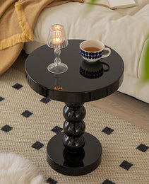 Home Vintage Solid Wood Round Table Bedside Side Table