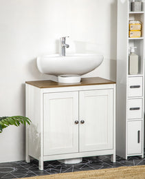 Bathroom Sink Cabinet, Freestanding Under Sink Cabinet Adjustable Shelf