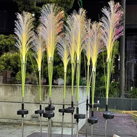 Solar Garden Reed Lamp LED Lawn Stake Light Outdoor Waterproof Pathway Lighting for Yard Garden Decoration