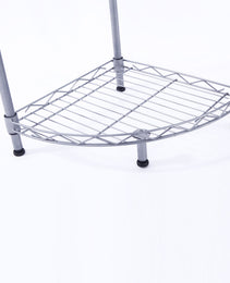 4Tier Wire Shelving Rack Metal Storage Shelf Unit For Laundry Bathroom Kitchen Pantry Closet