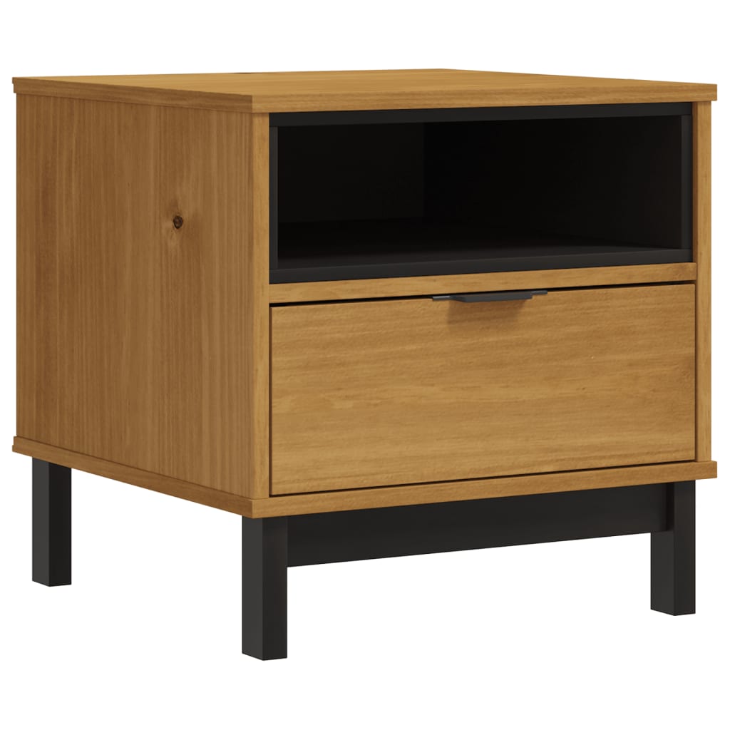 FLAM side table 50x50x50 cm solid pine wood