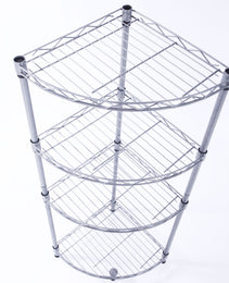 4Tier Wire Shelving Rack Metal Storage Shelf Unit For Laundry Bathroom Kitchen Pantry Closet