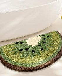 Kiwi Fruit Bath Mats Cute Bathroom Rugs, Particularly Absorbent