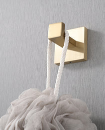 5 Piece SUS304 Bathroom Set Towel Bar  Ring  Hooks  TP Holder  Brushed Finish