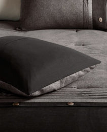 7 Piece Faux Suede Comforter Set