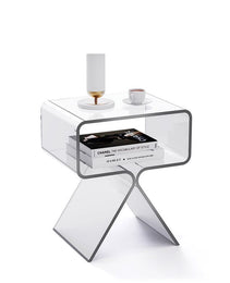Minimalist Transparent Acrylic Side Table Sofa And Tea Table