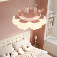 Modern Crown LED Ceiling Light For Kids Room Children Room Bedroom Kitchen Table Girl Home Decoration Lighting Chandelier Lamp