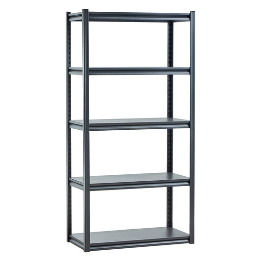 Storage Shelves, 2000 Lbs, 5 Tier Garage Storage Shelving, 18" D X 36" W X 72" H Adjustable Metal Shelves For Garage Shelves Utility Rack Shelf, Ideal For Kitchen, Warehouse, Basement, Black