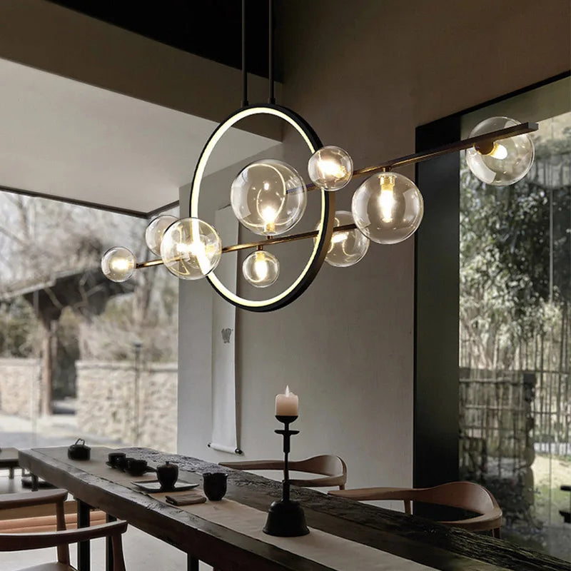 Modern Living Room Magic Bean Bubble Chandelier Smart Home Decorative Lamps Dining Room Glass Ball Pendant Light Indoor Lighting