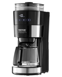 10-Cup Precision Drip Coffee Maker – 3 Brew Strength Modes & 1.5L High-Capacity Glass Carafe