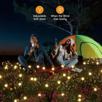 LED Solar Garden Lights Powered Firefly Lights Outdoor Waterproof Vibrant Garden Lights for Patio Pathway Christmas Decoration