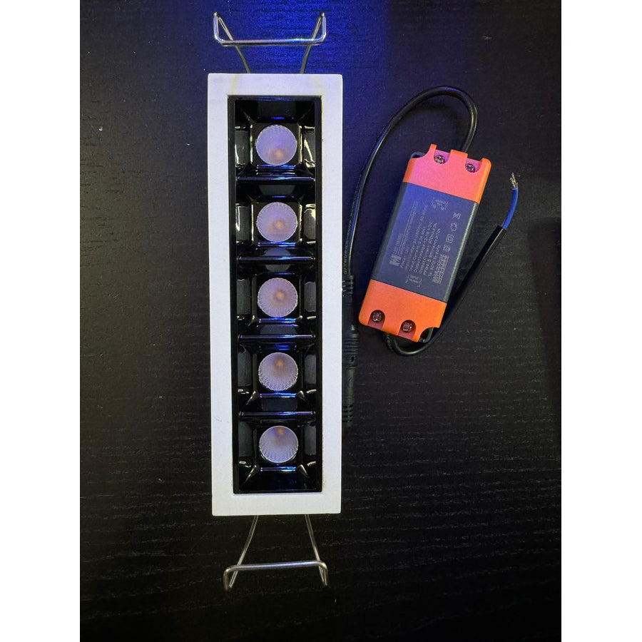 Led Grilled Light 10W WW 5 module KVO