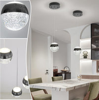 Crystal Pendant Light for Kitchen Island,Small Chandelier Lights Fixture, Hanging Lighting Ceiling Light Fixture Modern Adjustable Pendant Lighting for Dining Room Bedroom