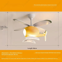 Creative and Simple New LED Helicopter Airplane Fan Chandelier Children's Bedroom Ceiling Fan Lamp
