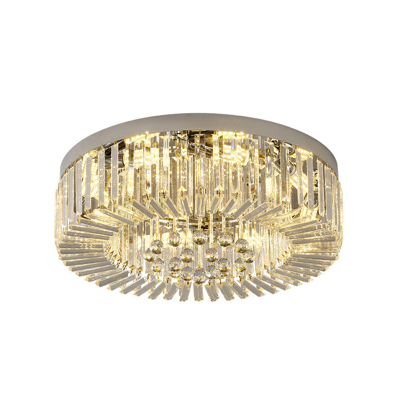 Aurelia Round Dimmable Indoor LED Crystal Chandelier with Remote Control