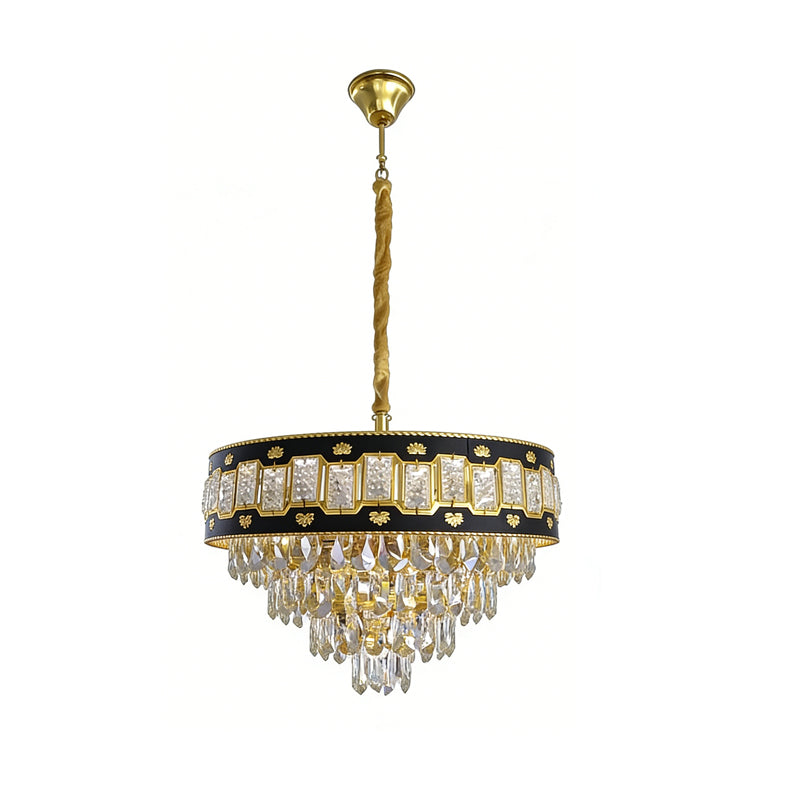 Evangeline 6-12-Light E14 Indoor Crystal and Iron Chandelier