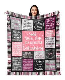 Flannel Blanket Printed Party Bedroom Decoration