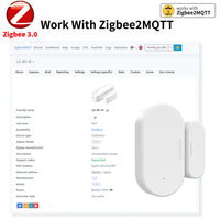 Zigbee Door Window Sensor UZ-5D Compatible with SmartLife Work With Yandex Alexa Zigbee2MQTT ZHA HomeAssistant