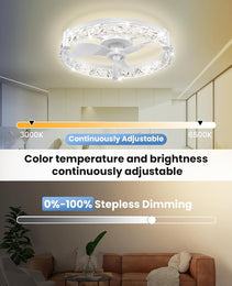 20 Inch Ceiling Fan With Ultra High Brightness Lighting