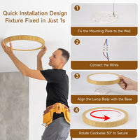 Ultra-thin Led Ceiling Light 220V Bedroom Lamp LED Panel Indoor Lighting for Living Room 3 Colors Adjustments Ceiling Lamp Round
