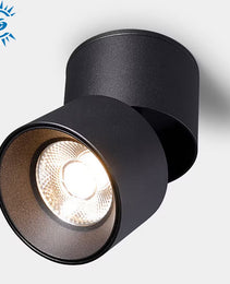 LED Cylinder Light - Angle 24° 36° - CCT - 10W - Black Housing