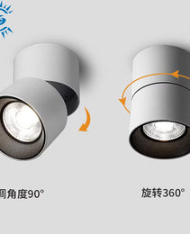LED Cylinder Light - Angle 24° 36° - CCT - 10W - White Housing