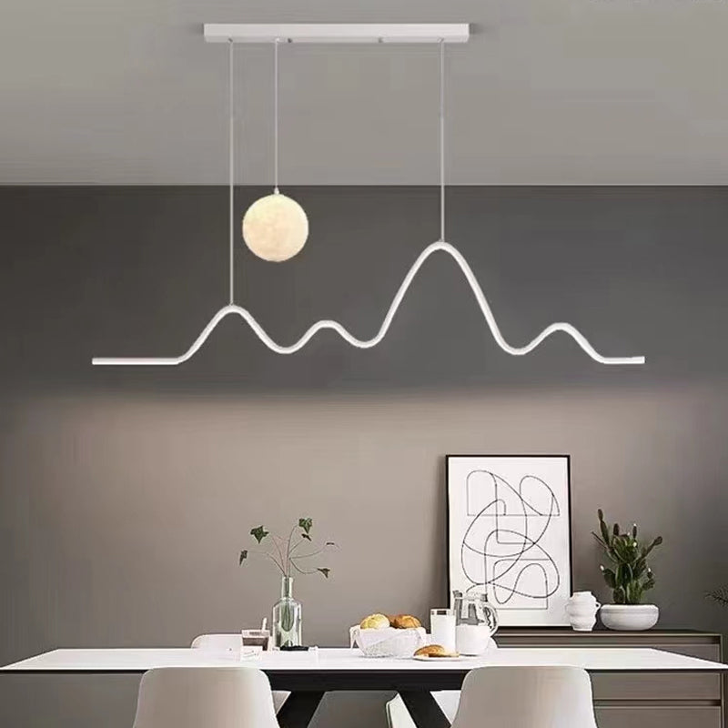 Greta 60W White Tri-Color Modern Iron LED Indoor Chandelier