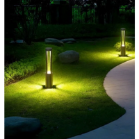 Modern LED Bollard Lawn Light, Waterproof Outdoor Post Pathway Lamp, Aluminum Garden Landscape Light for Yard Walkway Decoration