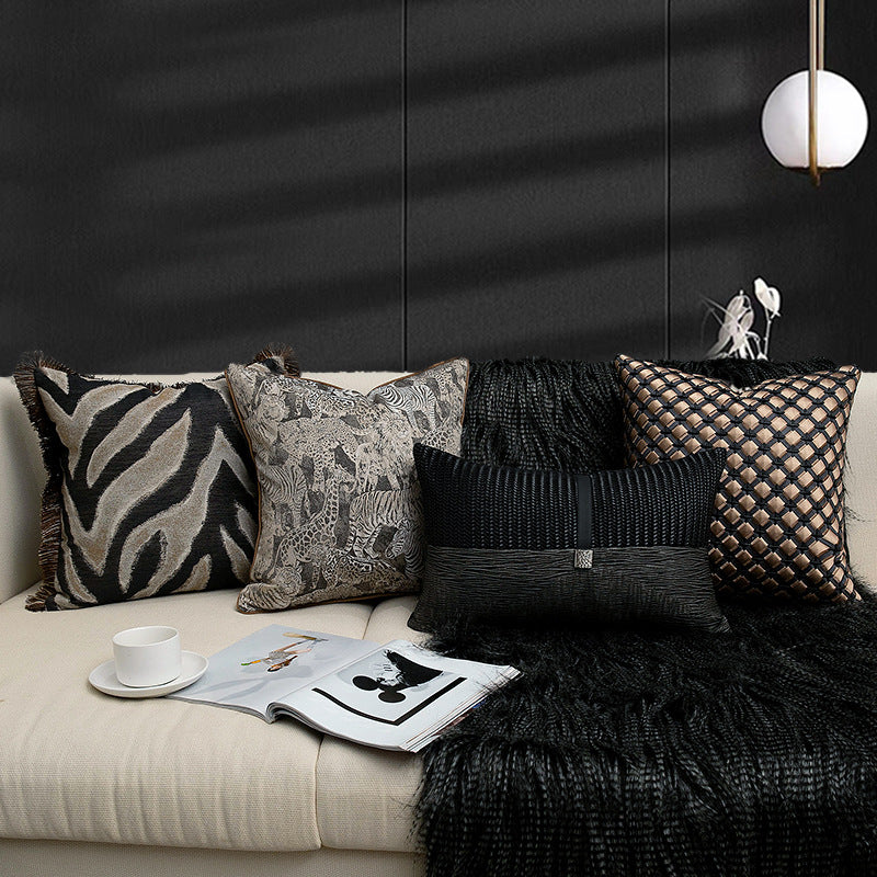 Sample-room Set Of Modern Luxury Sofa Throw Pillows