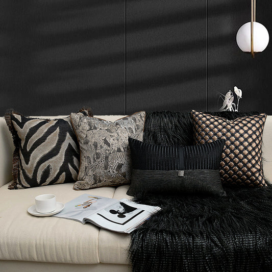 Sample-room Set Of Modern Luxury Sofa Throw Pillows