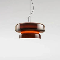 LED Fashion Glass Pendant Lights Modern Annular Chandelier Designer Hanging Lamp Home Room Decoration for Living Bedroom Fixture