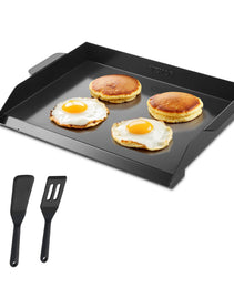 22x16 In Flat Top Griddle Carbon Steel Universal BBQ Grill Pan Cookware