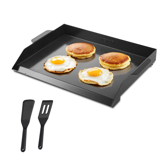22x16 In Flat Top Griddle Carbon Steel Universal BBQ Grill Pan Cookware
