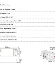 LED Low-voltage 12V24V RGBWW Light Strip Module For Illuminated Signage