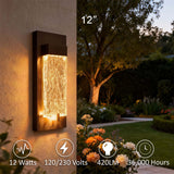 Crystal LED Wall Lights - 12W - 12" - 5CCT Tunable - IP65 - JXLBD12