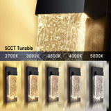 Crystal LED Wall Lights - 12W - 12" - 5CCT Tunable - IP65 - JXLBD12