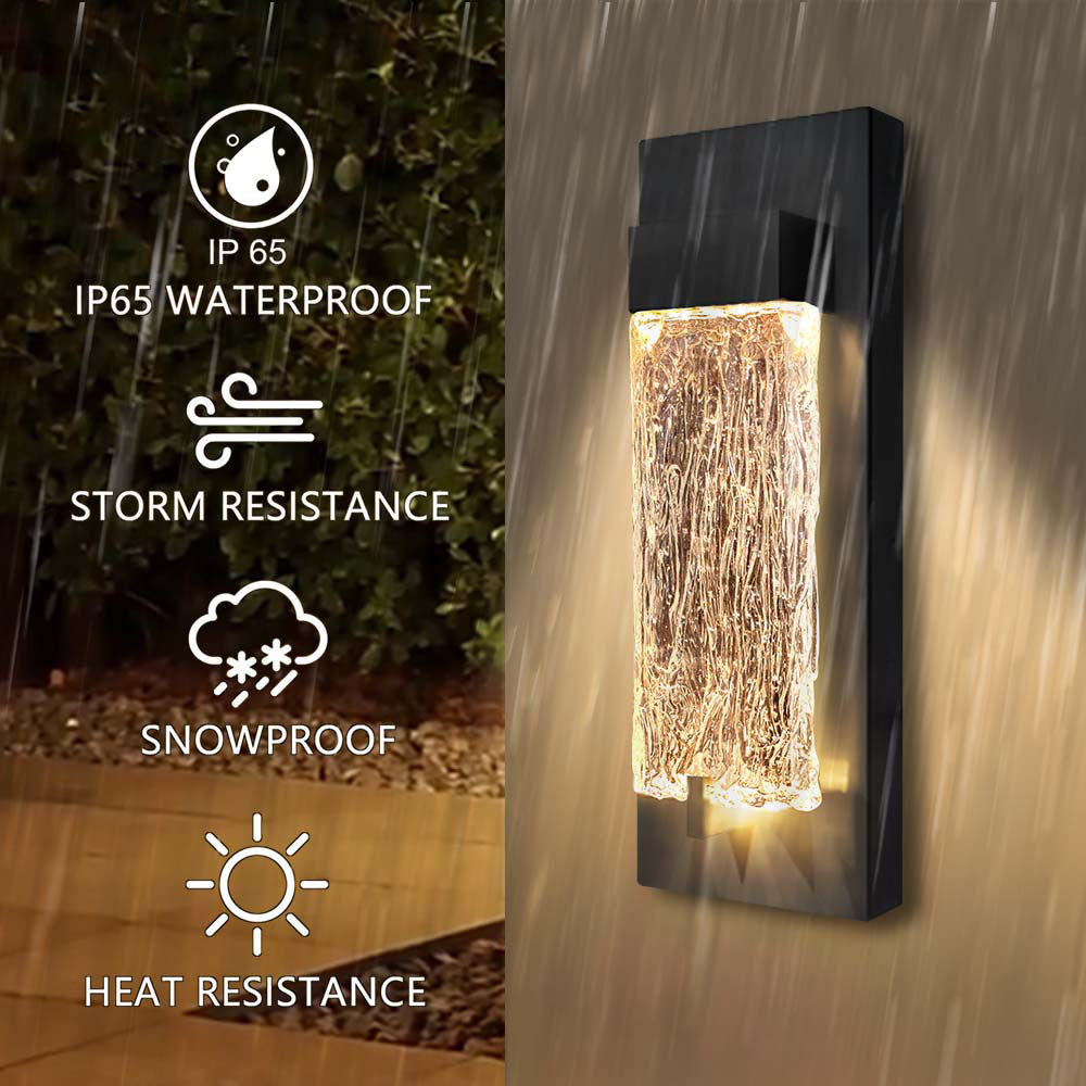 Crystal LED Wall Lights - 12W - 12" - 5CCT Tunable - IP65 - JXLBD12