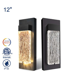 Crystal LED Wall Lights - 12W - 12" - 5CCT Tunable - IP65 - JXLBD12