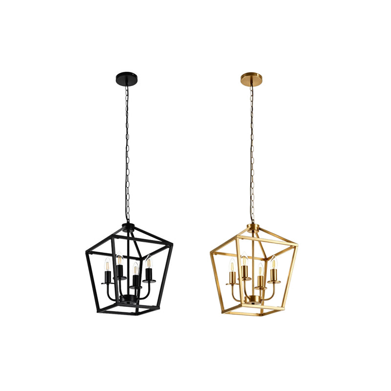 Beaumont 4-Light E14 Iron Bar Pendant Ceiling Light