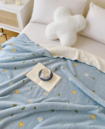 Office Nap Multifunctional Lambswool Shawl Blanket