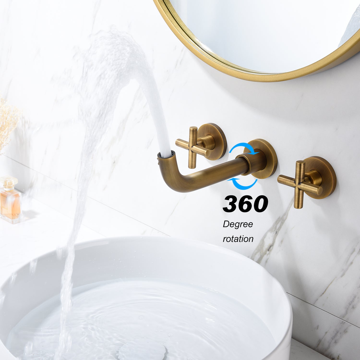 Bathroom Faucets, Wall-mounted Bathroom Sink Faucets
