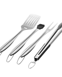 4PCS Grilling Tool Set BBQ Grill Accessories Stainless Steel Barbecue Utensil