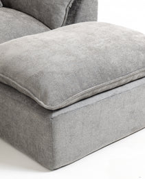 102.3  Width Cloud Couch Oversized Modular Sectional Sofa True Relax Comfy Couches Wide&Deep Seat Sofas For Living Room Furniture Sets, 3Seat With Ottoman